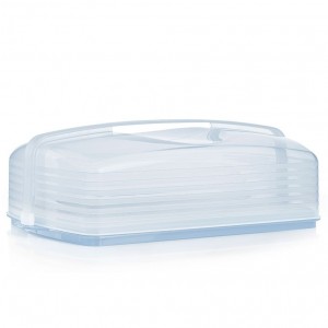 Baking Tupperware Rectangular Cake Taker White | 01632-OFEX