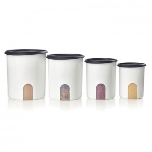 Dry Storage Tupperware One Touch Reminder Canister Set | 57864-CORI
