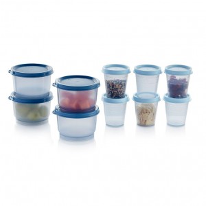 Lunch and Snacks Tupperware Super Snack 10-pc. Set White / Blue / Light | 47315-PNTS