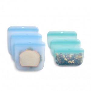 Lunch and Snacks Tupperware The Ultimate Silicone Bag Slim Lunch Set Turquoise / White | 98456-WJEX
