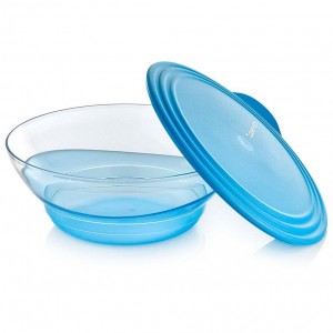 Serveware Tupperware Sheerly Elegant Large Bowl Azure | 85029-AVZC
