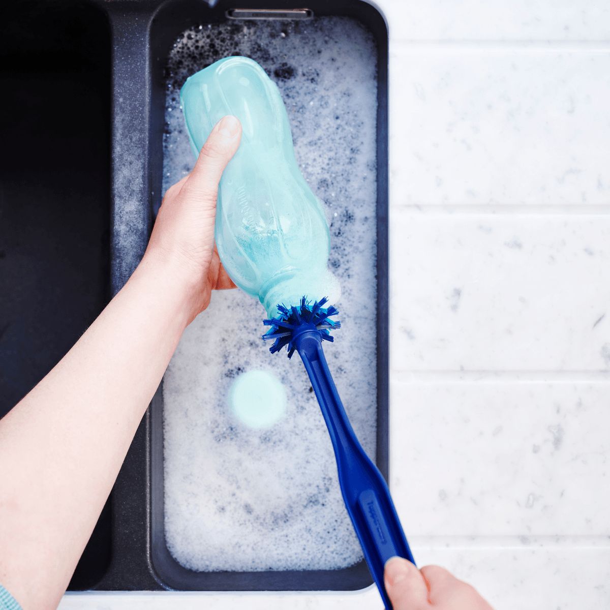 Bouteilles d'eau Tupperware Eco Bottle Brush Blue | 12548-GYUX