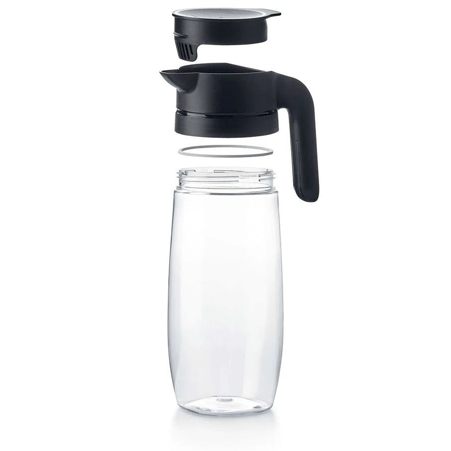 Drinkware Tupperware Clearly Elegant Pitcher Black | 25763-AVYB