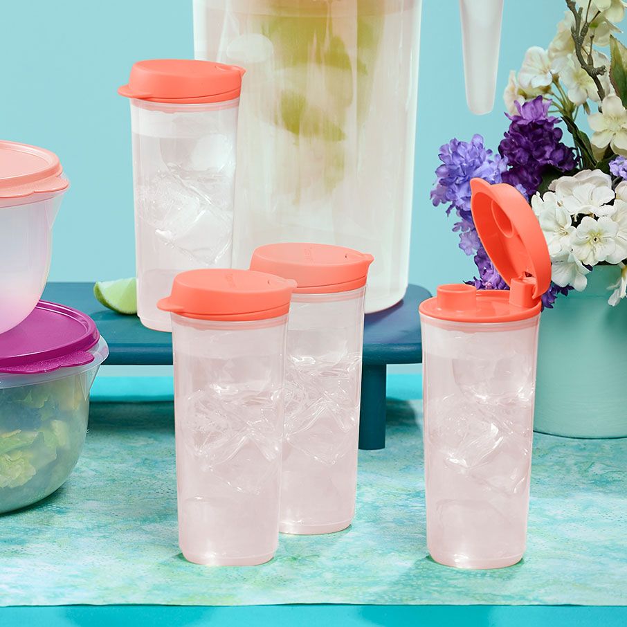 Drinkware Tupperware Thirst 'N Go Flip Tumblers | 06174-IVDA