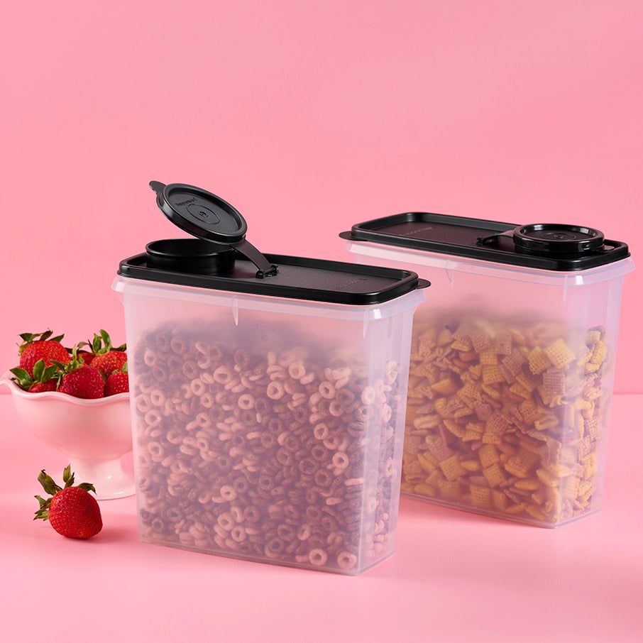Dry Storage Tupperware Cereal Storers Black | 48931-GOMA