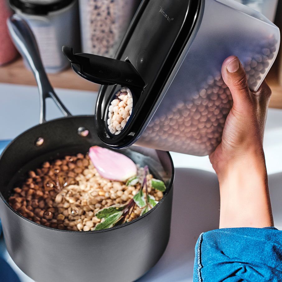 Dry Storage Tupperware Modular Mates Oval Pour-all Seal Black | 43685-OCJL
