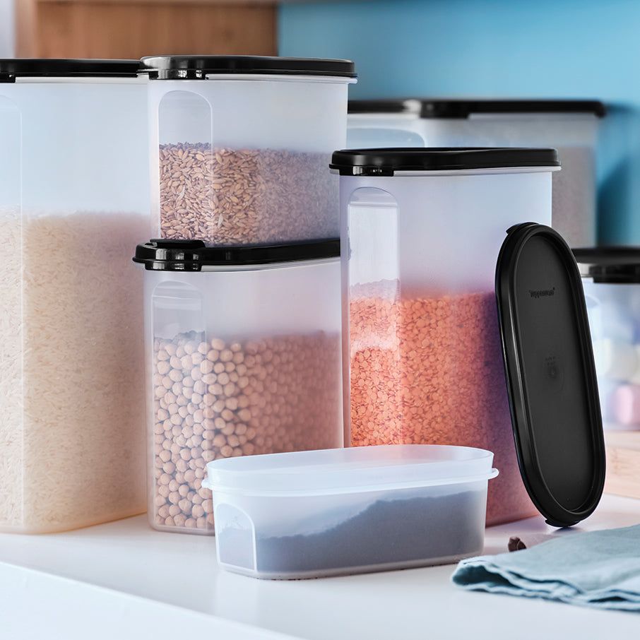 Dry Storage Tupperware Modular Mates Oval 1 Black | 34067-NYGI