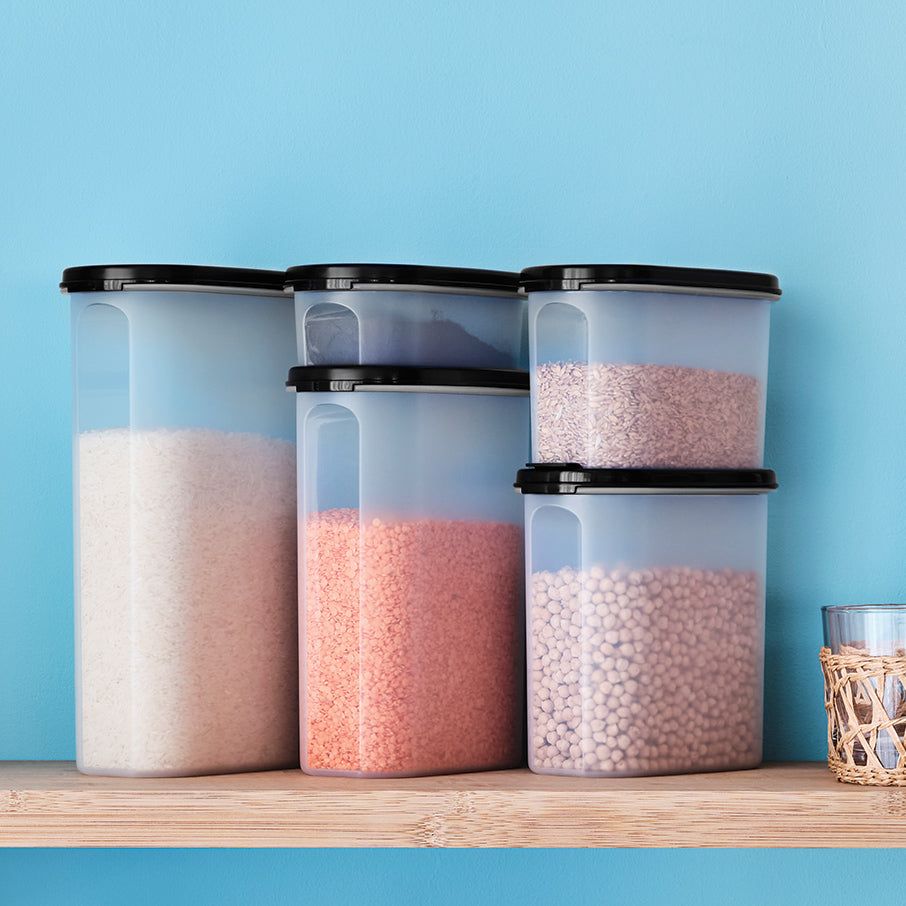 Dry Storage Tupperware Modular Mates Oval 2 Black | 20678-MIOX