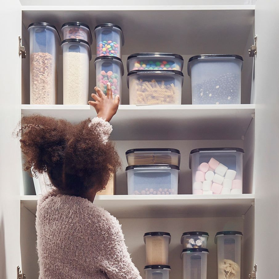 Dry Storage Tupperware Modular Mates Oval 3 Black | 59401-YNMH