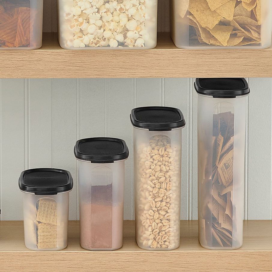Dry Storage Tupperware Modular Mates Oval 3 Black | 59401-YNMH