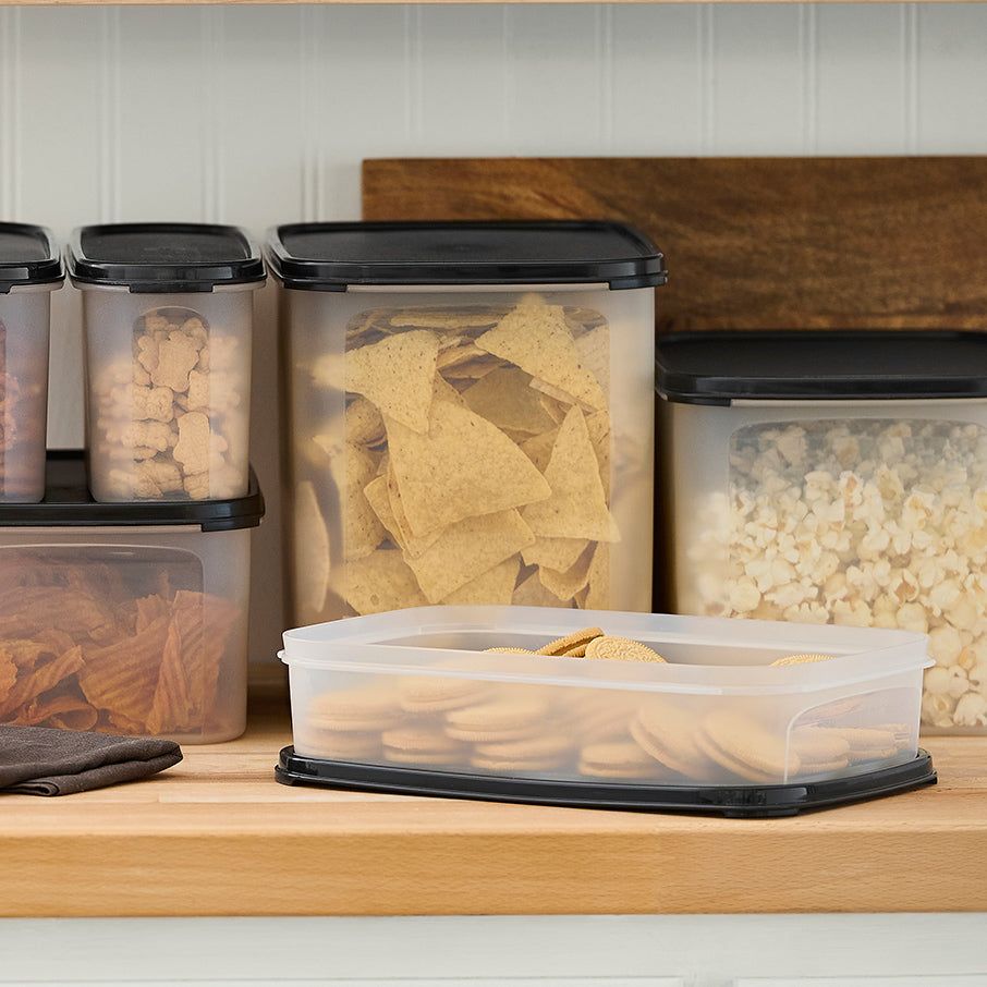 Dry Storage Tupperware Modular Mates Rectangular 1 Black | 67158-WYHD