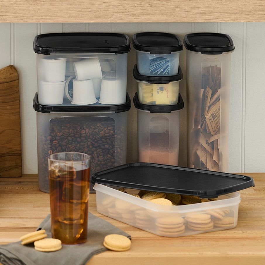 Dry Storage Tupperware Modular Mates Rectangular 1 Black | 67158-WYHD