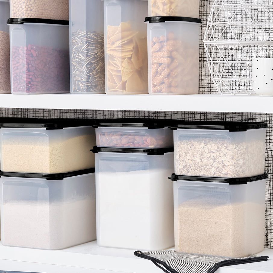 Dry Storage Tupperware Modular Mates Square 1 Black | 24136-LBMN
