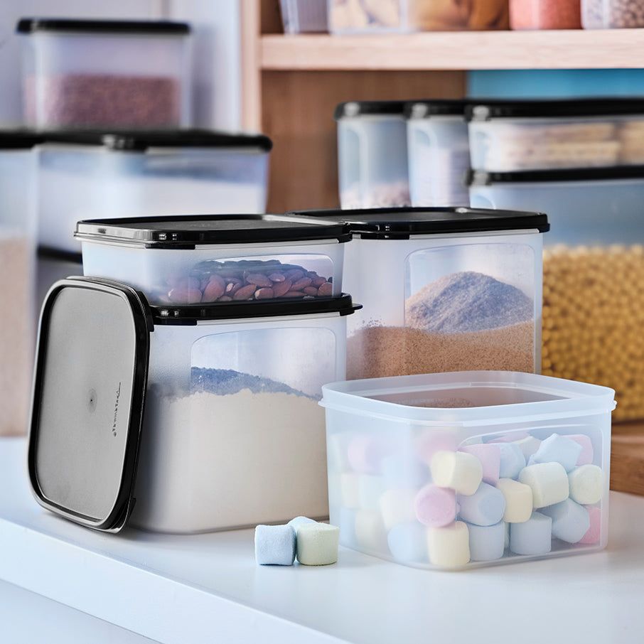 Dry Storage Tupperware Modular Mates Square 2 Black | 48279-OJTI
