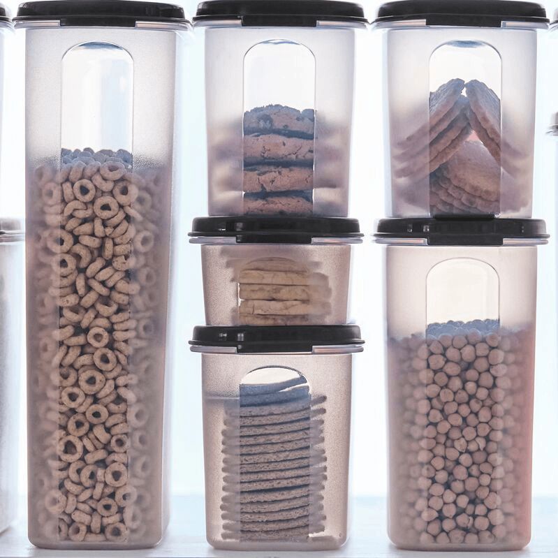 Dry Storage Tupperware Modular Mates Super Oval 2 Black | 15724-XMEI
