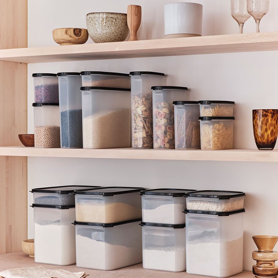 Dry Storage Tupperware Modular Mates Super Oval 2 Black | 15724-XMEI