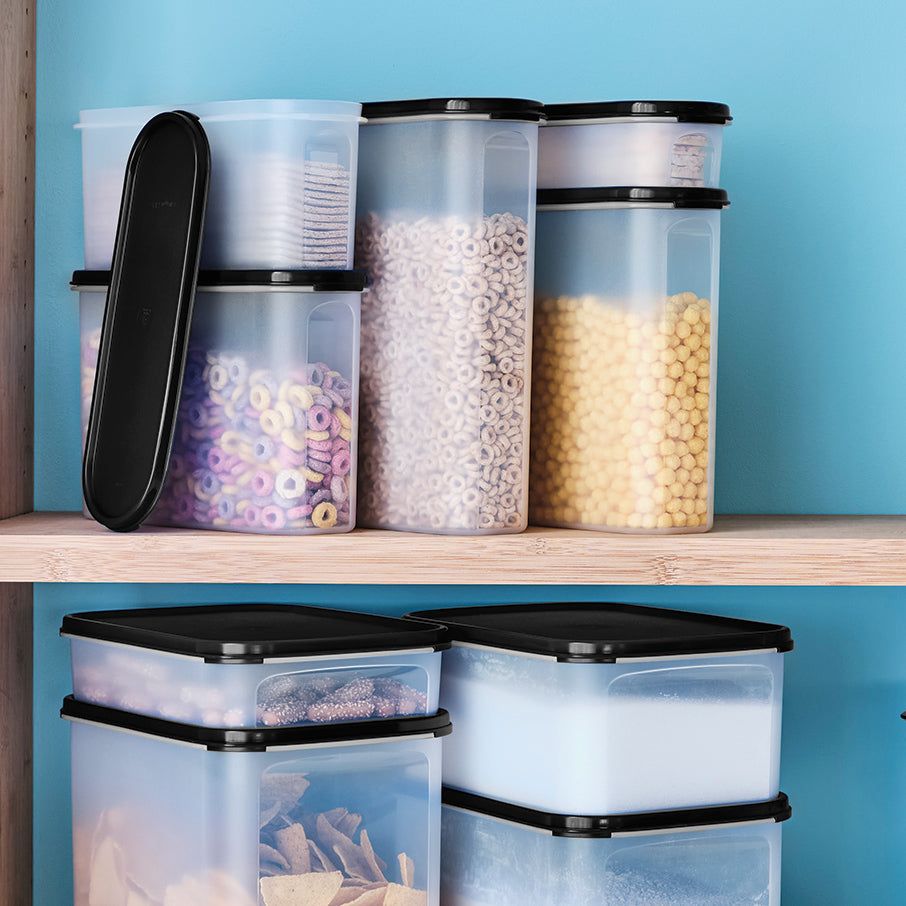 Dry Storage Tupperware Modular Mates Super Oval 5 Black | 94023-WLVO