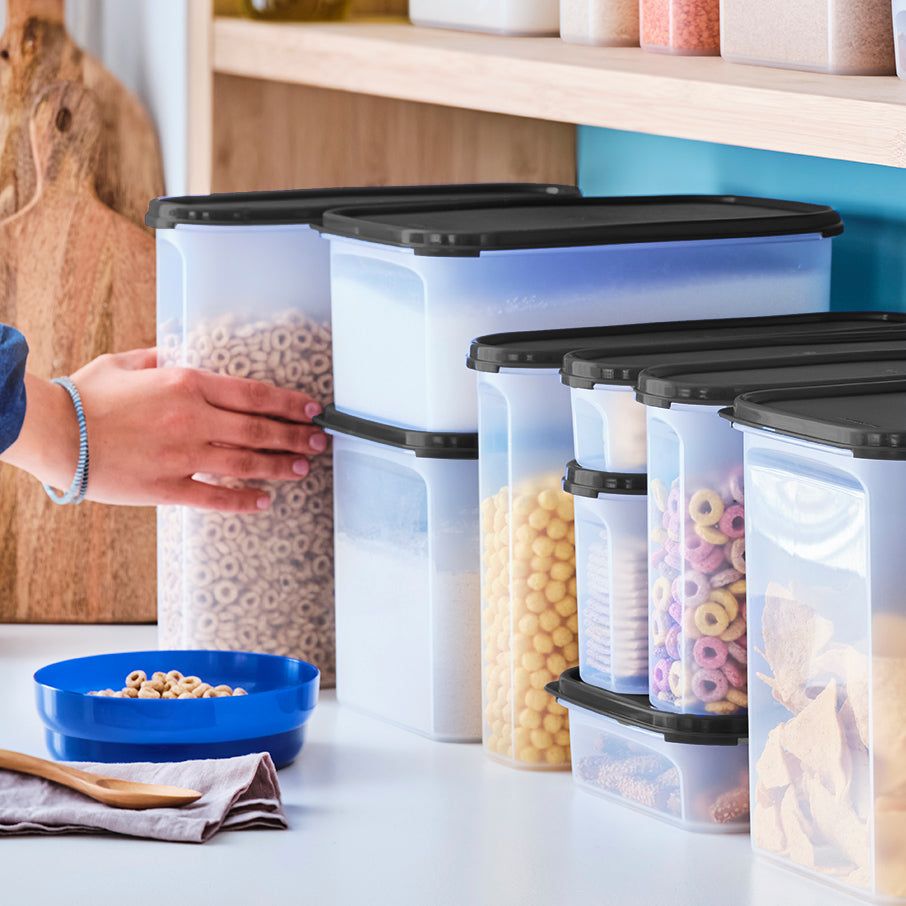 Dry Storage Tupperware Modular Mates Super Oval 5 Black | 94023-WLVO