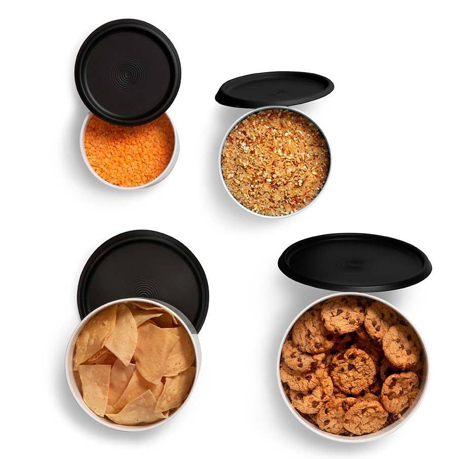 Dry Storage Tupperware One Touch Reminder Canister Set | 57864-CORI