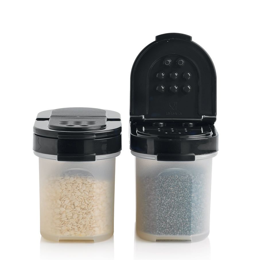 Dry Storage Tupperware Small Spice Shakers Black | 62134-CRIN