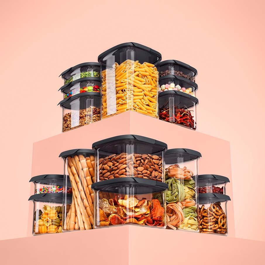 Dry Storage Tupperware Ultra Clear 7-cup/1.7 L Square | 49620-ZIKQ