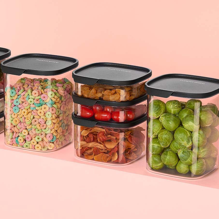Dry Storage Tupperware Ultra Clear Square 5-pc. Set Cosmos | 02461-YVCH