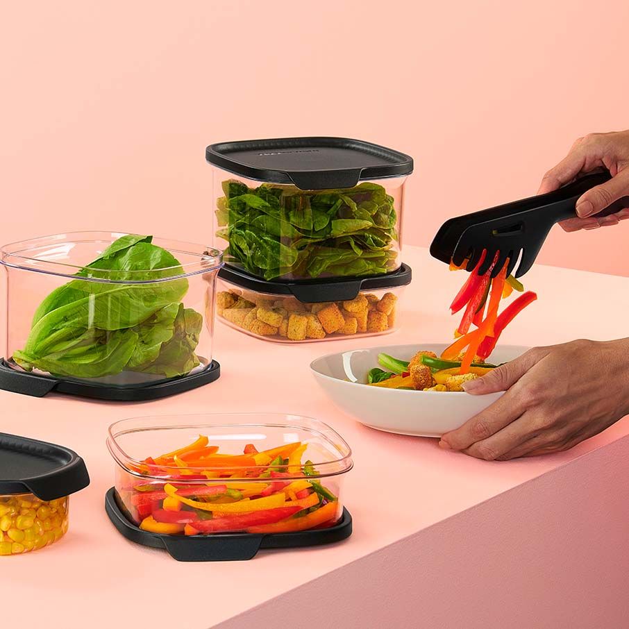 Dry Storage Tupperware Ultra Clear Square 5-pc. Set Cosmos | 02461-YVCH