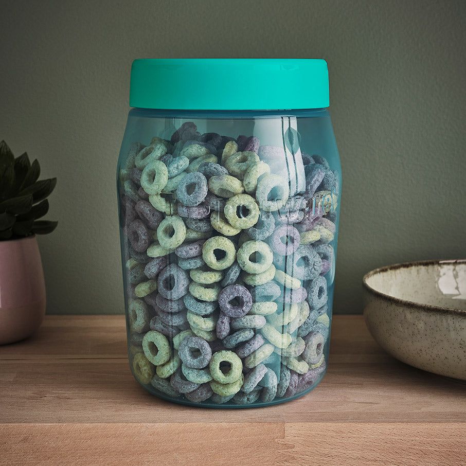 Dry Storage Tupperware Universal Jar 1.5-qt/1.5l With Simple Cover Turquoise | 90842-MNPA