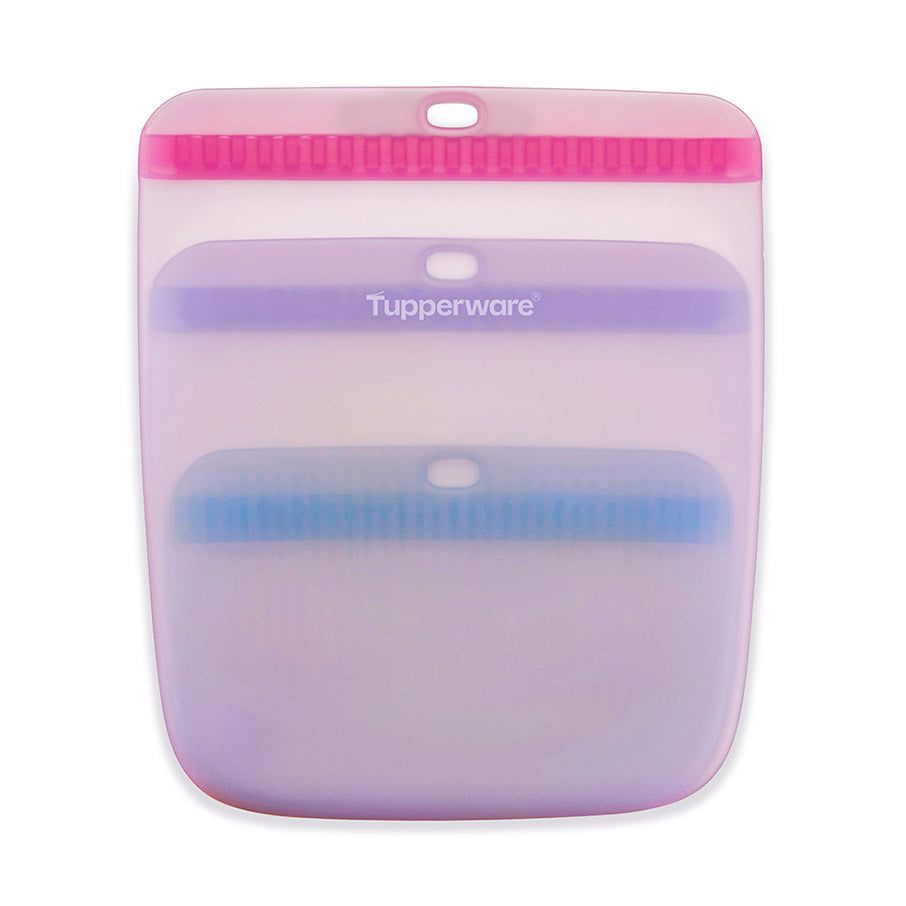 Freezer Storage Tupperware The Ultimate Silicone Slim Bag Set Turquoise / White | 73526-RUMK