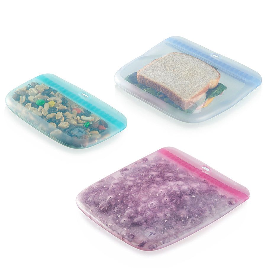 Freezer Storage Tupperware The Ultimate Silicone Slim Bag Set Turquoise / White | 73526-RUMK