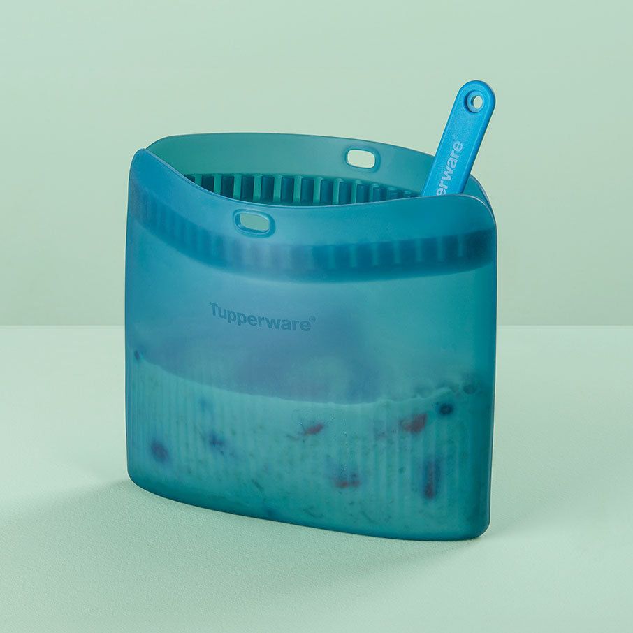 Freezer Storage Tupperware Ultimate Silicone Stand-up Bag Medium Green | 18579-SOLX