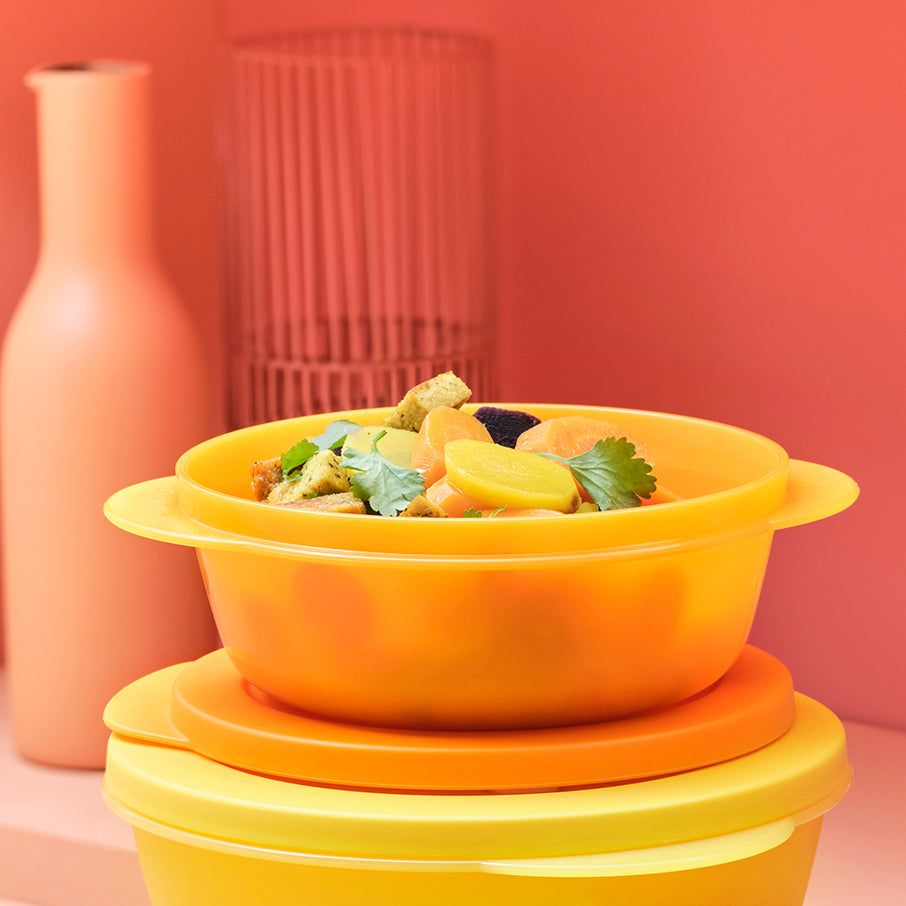 Lunch and Snacks Tupperware Crystalwave Plus 2-cup/560 Ml Round Papaya | 24071-NRXC