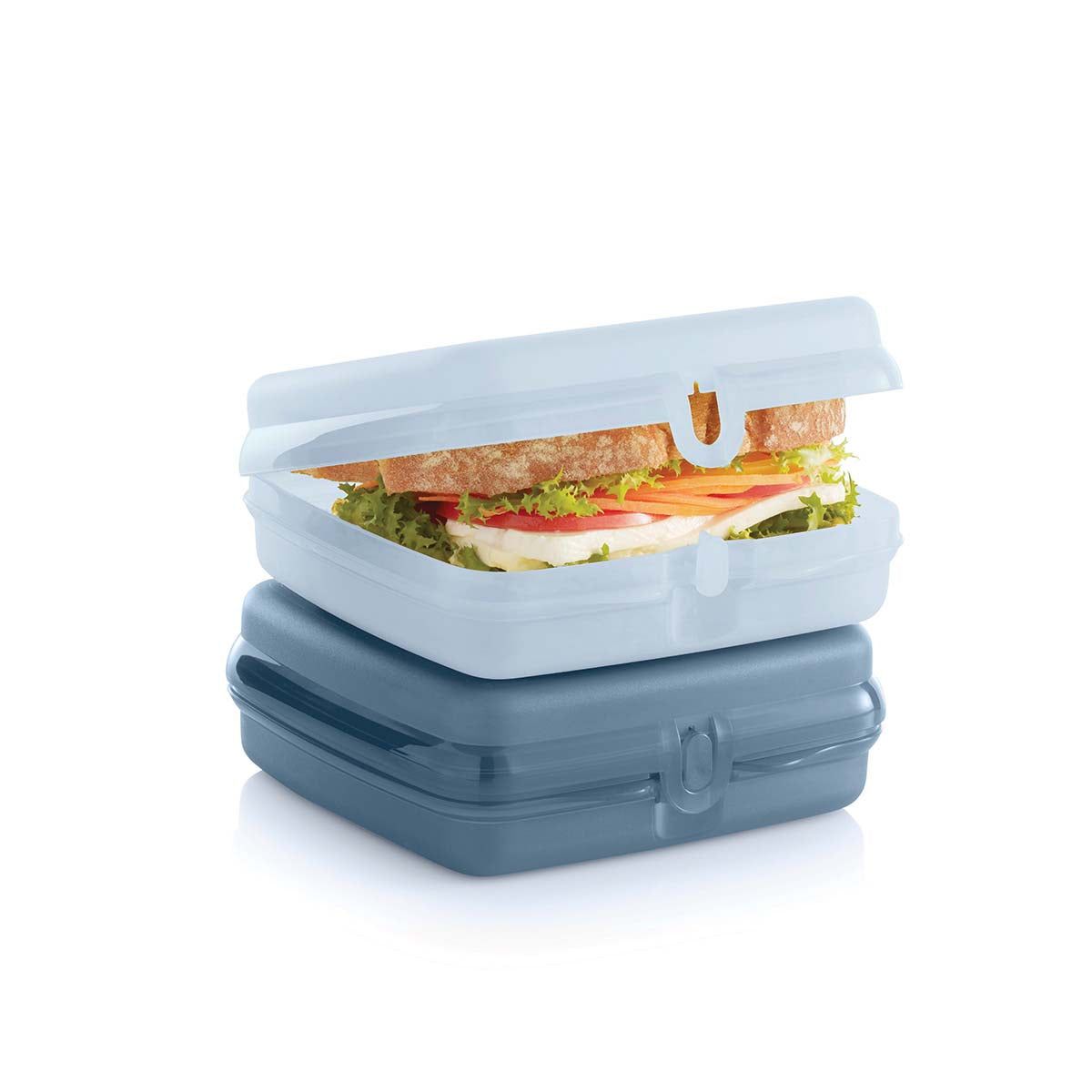 Lunch and Snacks Tupperware Eco+ Sandwich Keepers White / Blue | 94017-PQIY