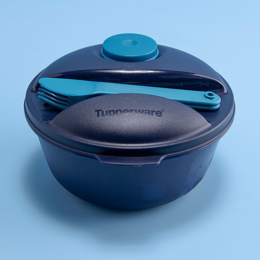 Lunch and Snacks Tupperware Salad On The Go Set Peacock | 15648-ZGPO