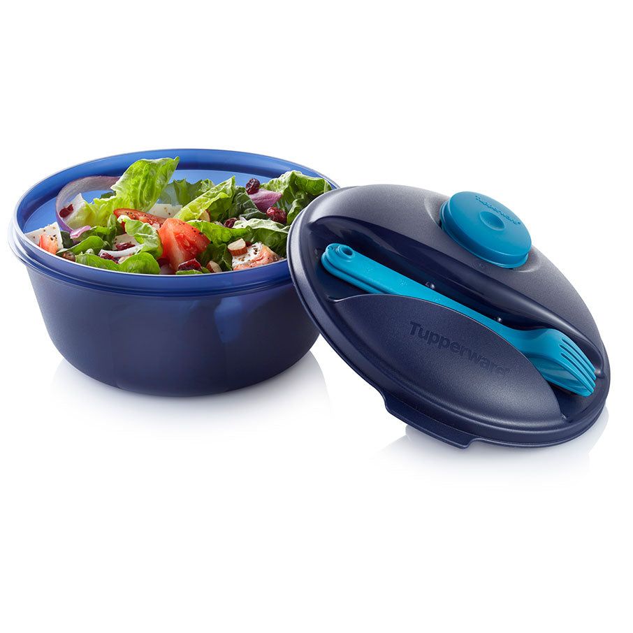 Lunch and Snacks Tupperware Salad On The Go Set Peacock | 15648-ZGPO