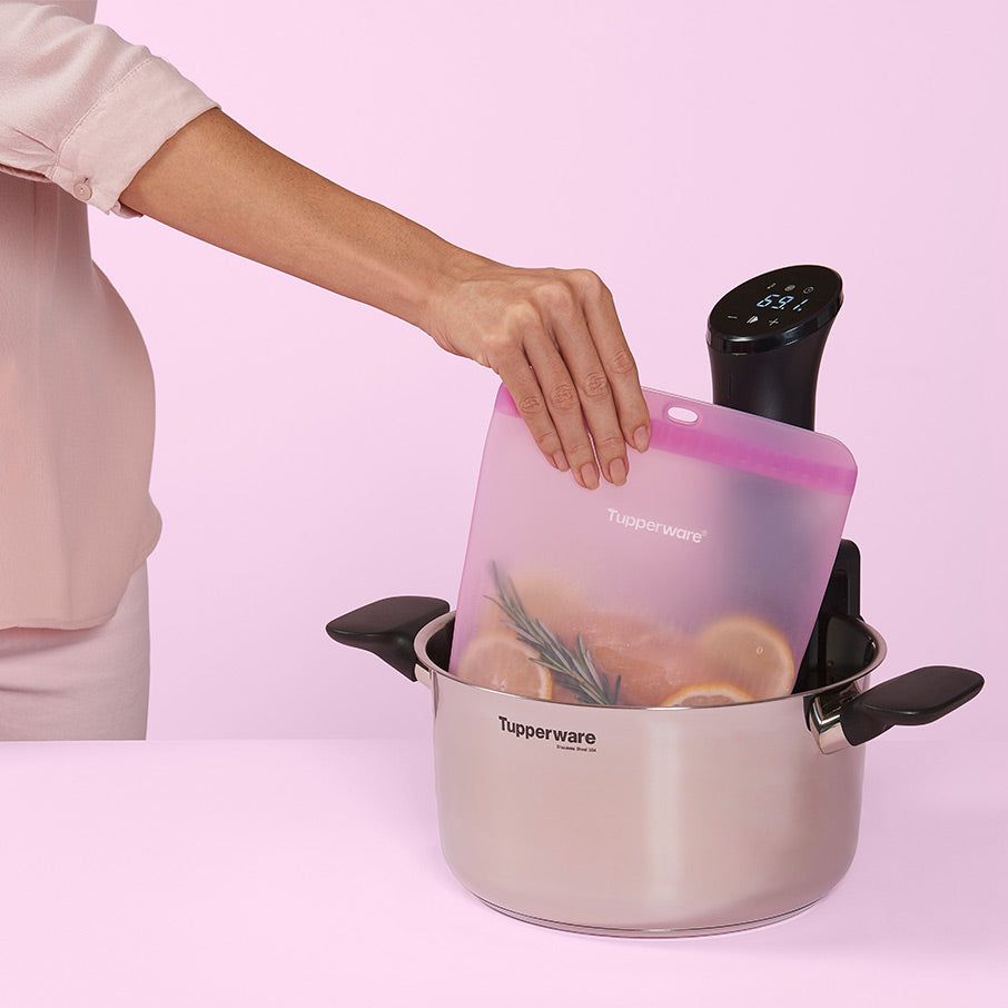 Lunch and Snacks Tupperware Ultimate Silicone Slim Bag Large Water Vineyard | 48259-FWTP