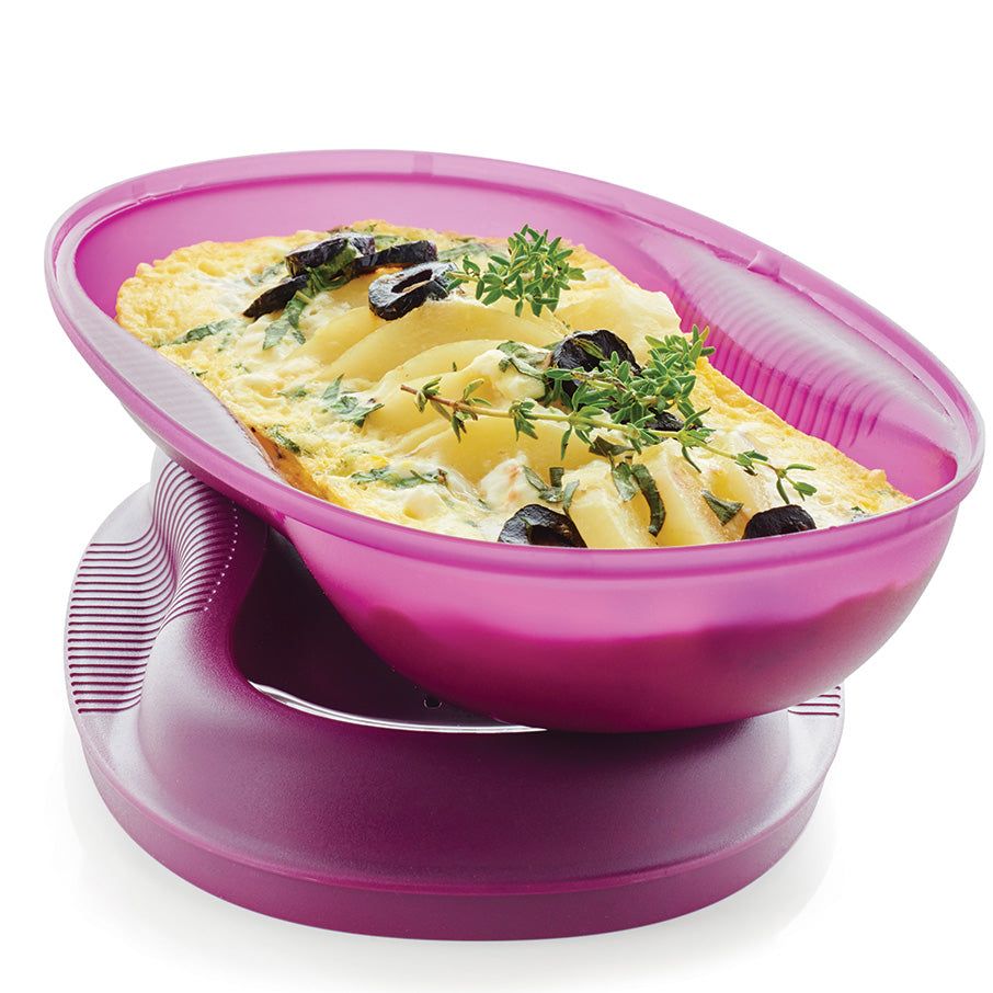 Microwave Cooking Tupperware Microwave Breakfast Maker Set Purple | 45192-DQMS