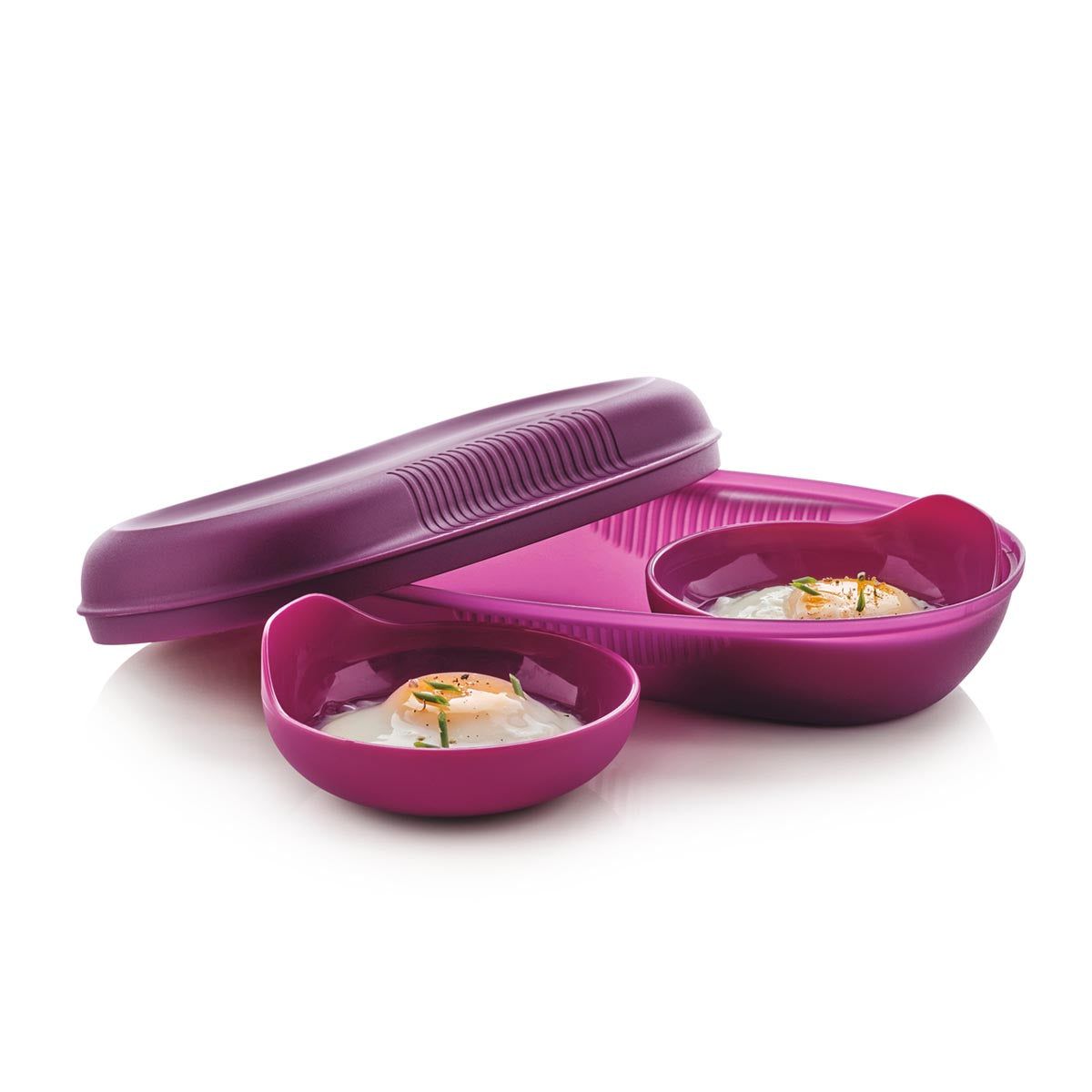 Microwave Cooking Tupperware Microwave Breakfast Maker Set Purple | 45192-DQMS