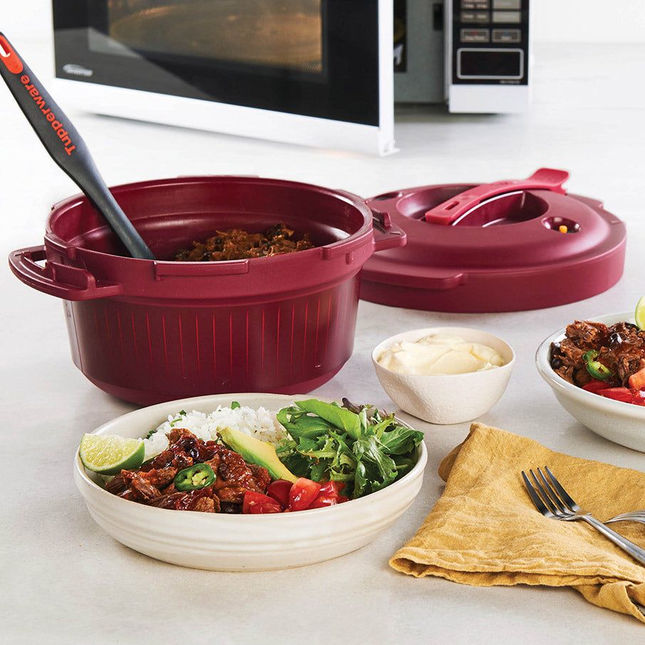 Microwave Cooking Tupperware Microwave Pressure Cooker Bordeaux | 64780-NAIM
