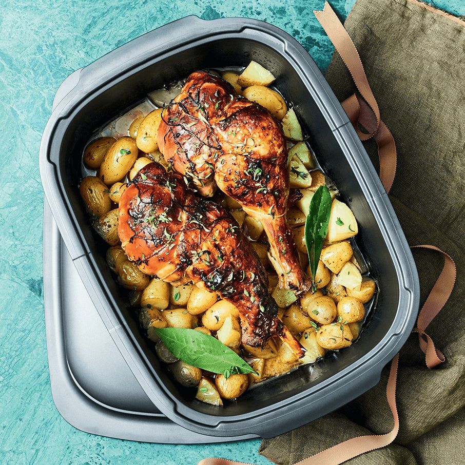 Microwave Cooking Tupperware Ultrapro 6-qt./5.7 L Roasting Pan With Cover | 70249-SANQ