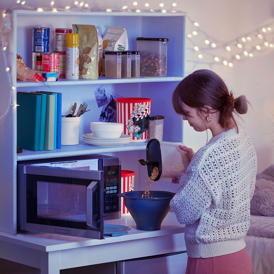 Microwave Cooking Tupperware Wow Movie Night Pack Blue / Black / White | 61892-MBNY