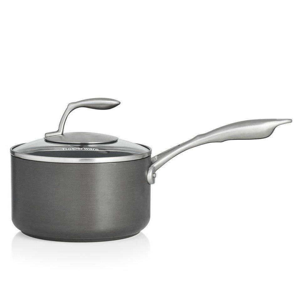 Oven and Stovetop Cooking Tupperware Chef Series Ii 2.6-qt./2.5 L Saucepan With Glass Cover | 21703-EPNS