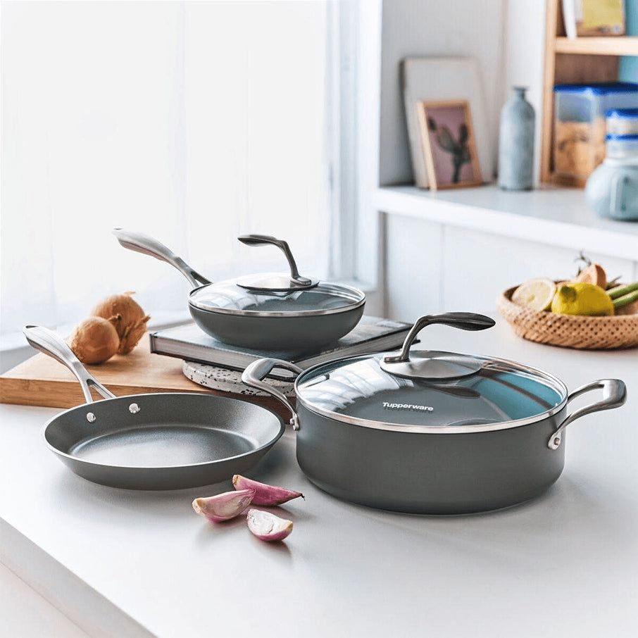 Oven and Stovetop Cooking Tupperware Chef Series Ii Cookware Gourmet Set | 91260-YCPT