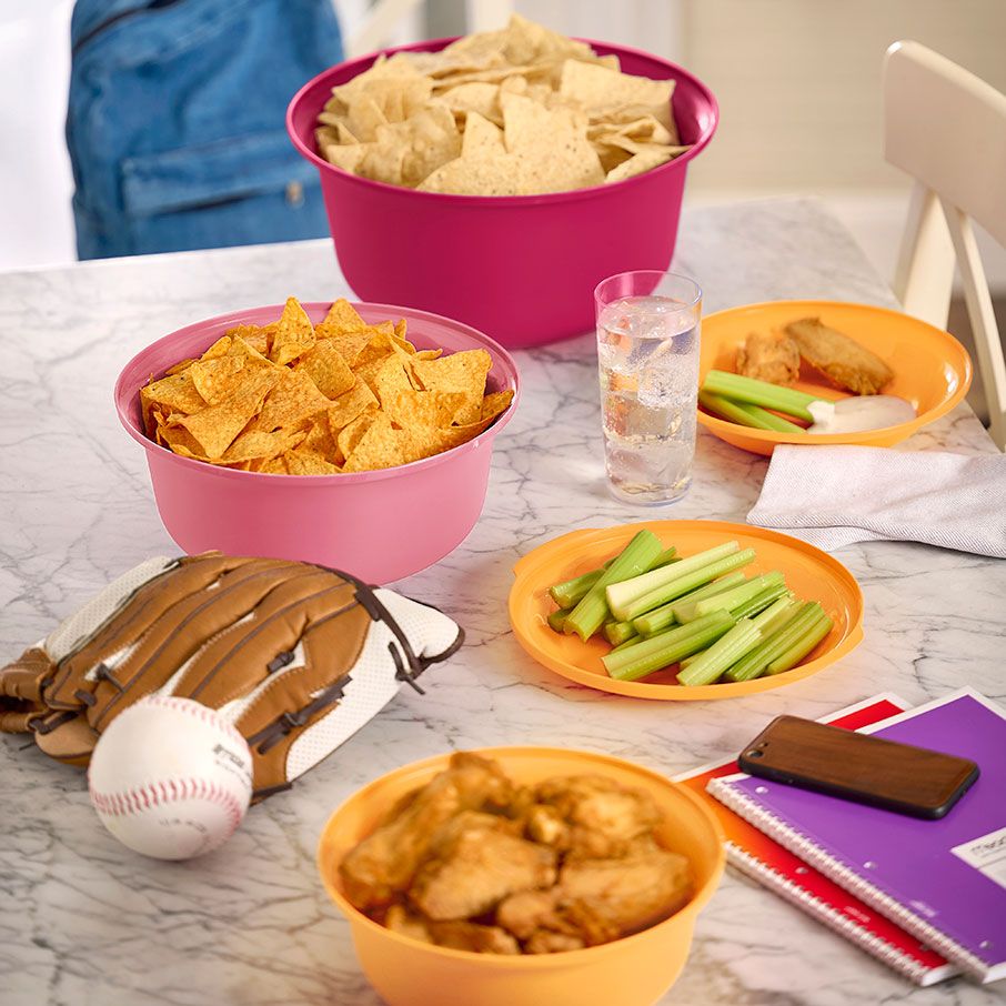 Plates and Bowls Tupperware Aloha Home Serving Collection Orange | 23169-NHSA