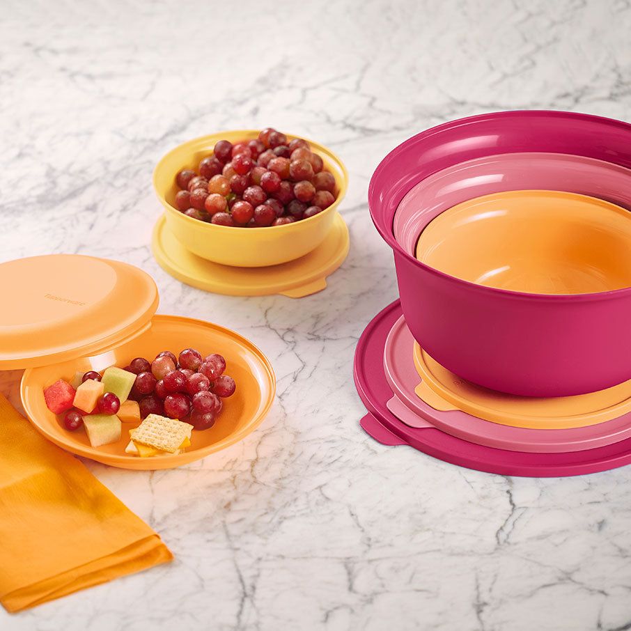 Plates and Bowls Tupperware Aloha Home Serving Collection Orange | 23169-NHSA