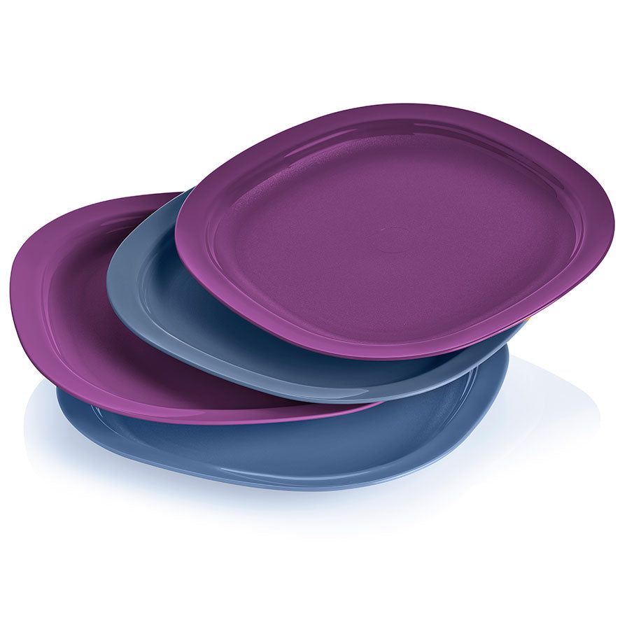 Plates and Bowls Tupperware Microwave Reheatable Luncheon Plates Blue | 60234-ABRN