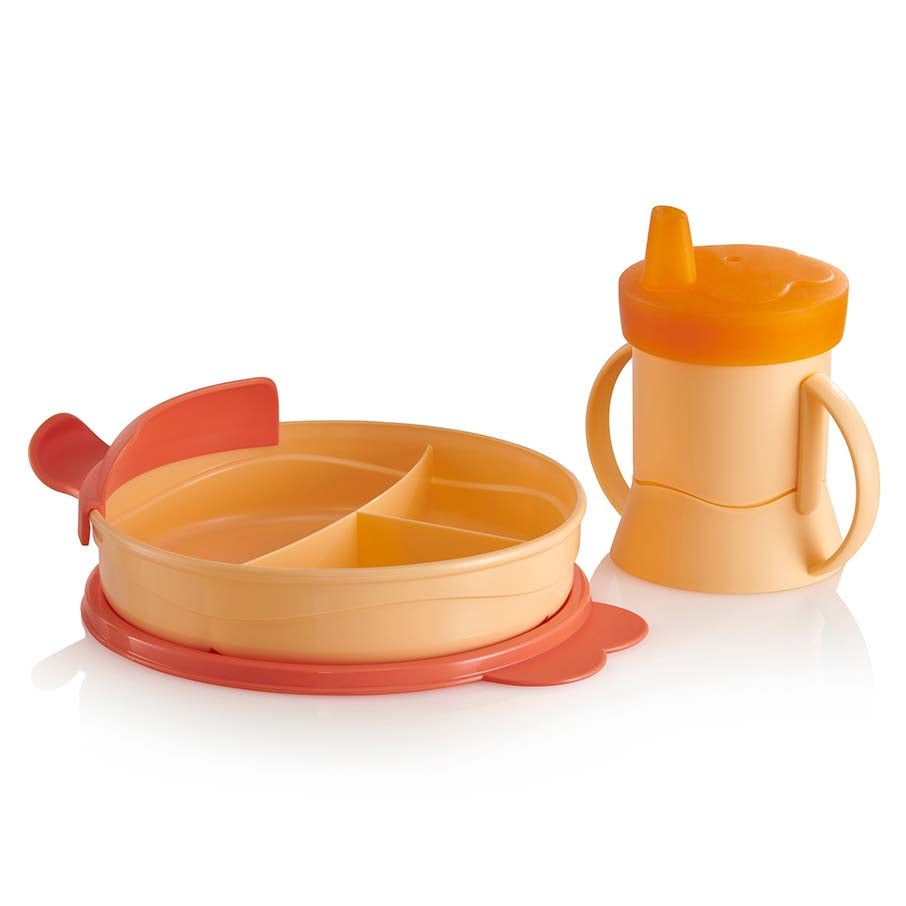 Plates and Bowls Tupperware Tupperkids Feeding Set Coral / Orange | 80479-VLXS