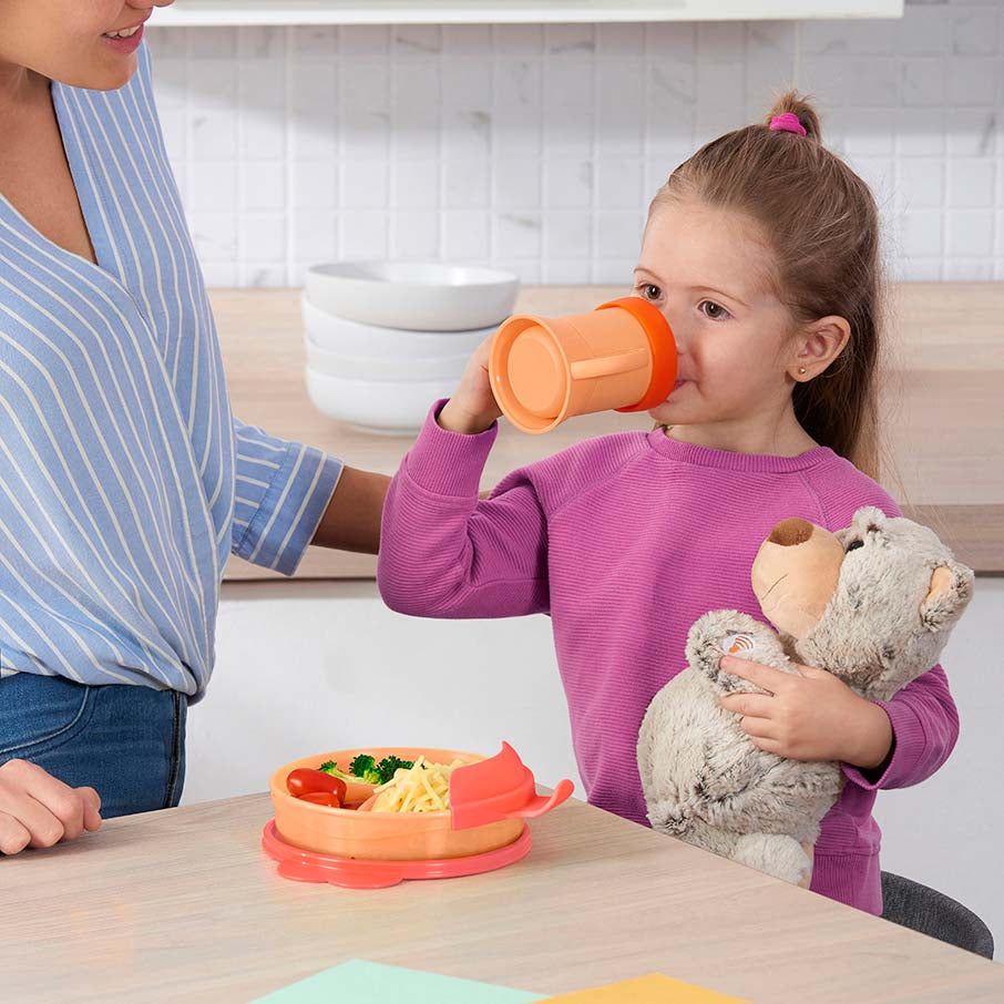 Plates and Bowls Tupperware Tupperkids Feeding Set Coral / Orange | 80479-VLXS
