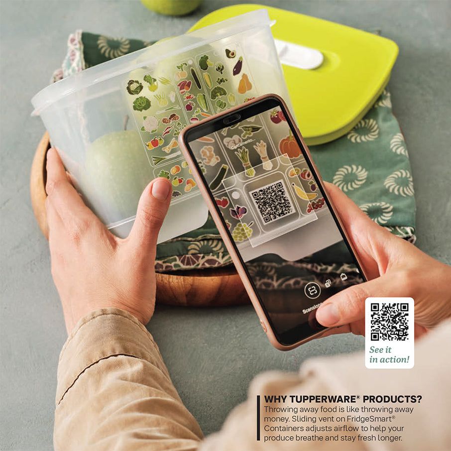 Refrigerator Storage Tupperware Fridgesmart Vertical Green | 63497-MWPD