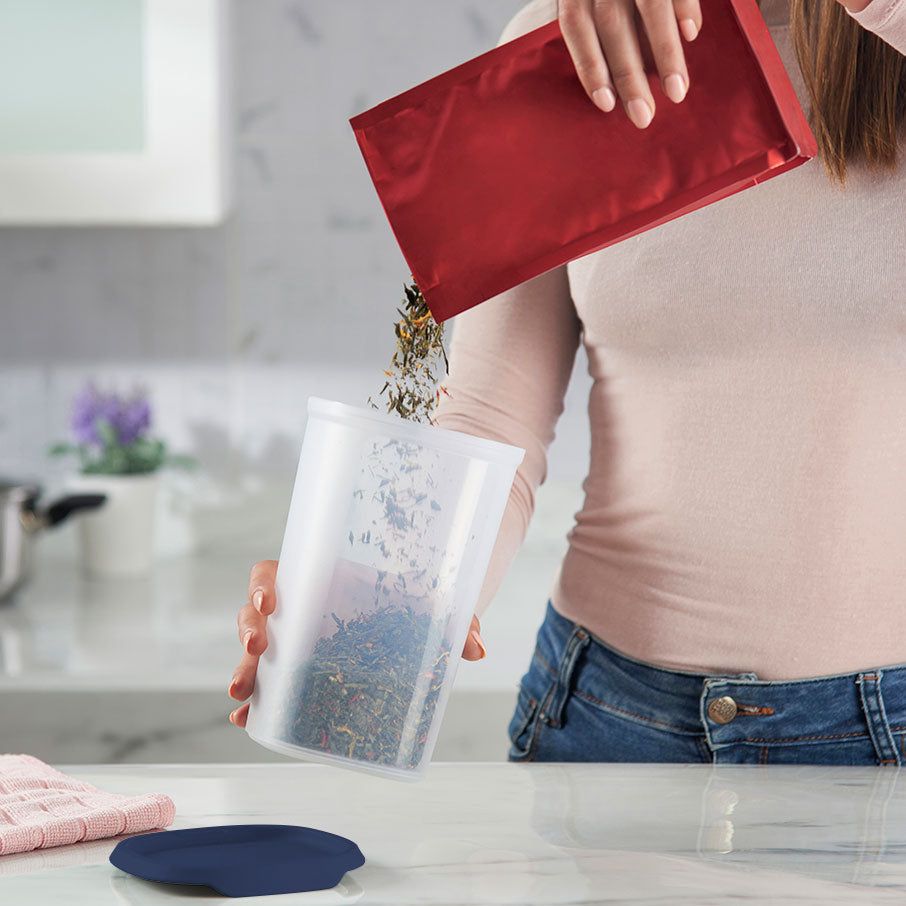 Refrigerator Storage Tupperware One Touch Fresh Small Square 5 1/4-cup/1.25 L Nocturnal Sea | 14628-PTIL